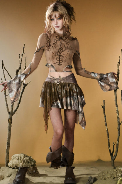 Snake Decree Long-Sleeved Top