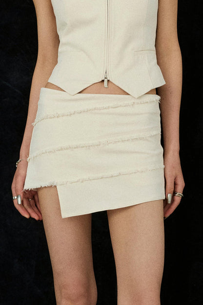 High Waist Tuck Skirt