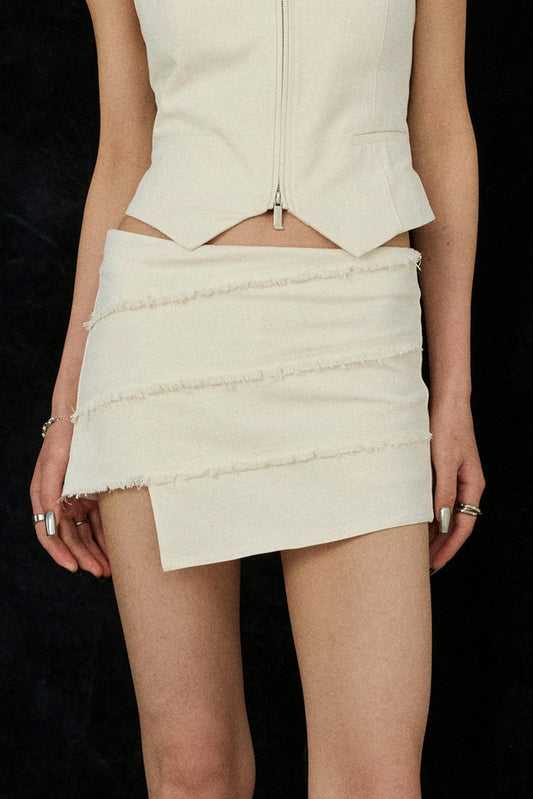 High Waist Tuck Skirt