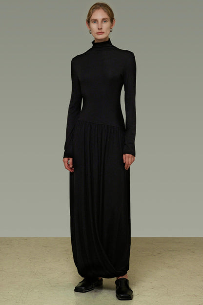 Slim High Neck Autumn Dress