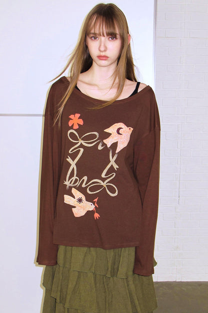 Amber Tencel Retro Bluse