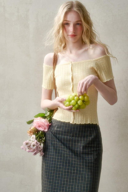 Summer One-Shoulder Cardigan