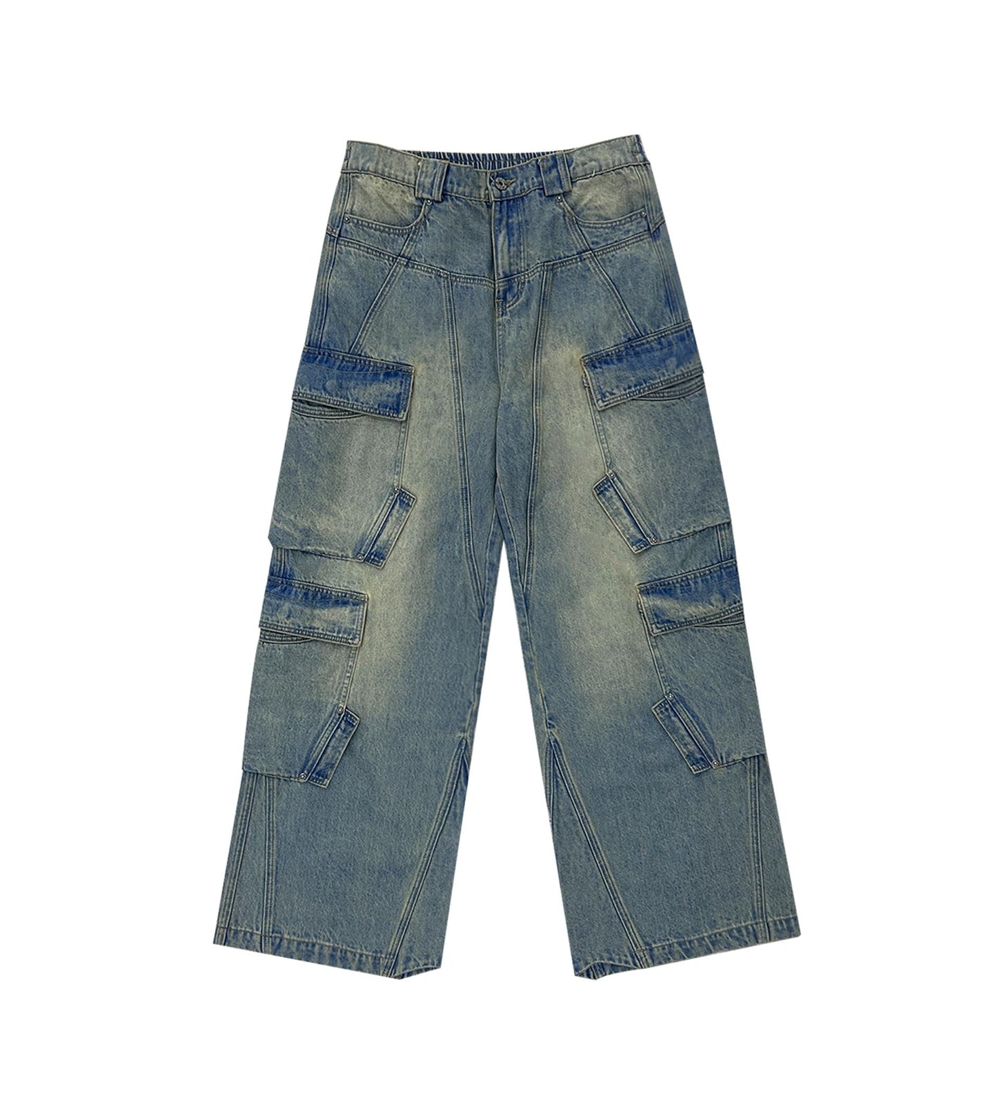 Patchwork Denim Pants