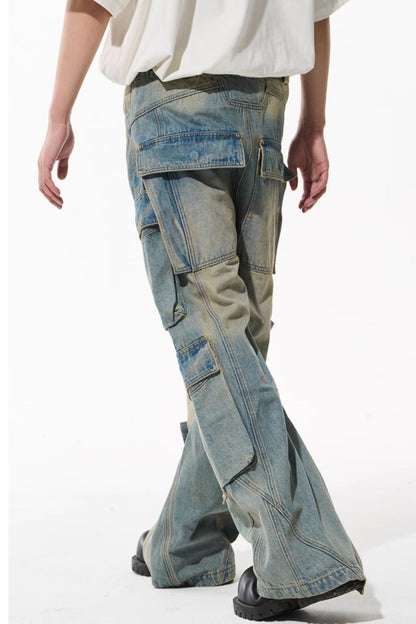 Patchwork Denim Pants