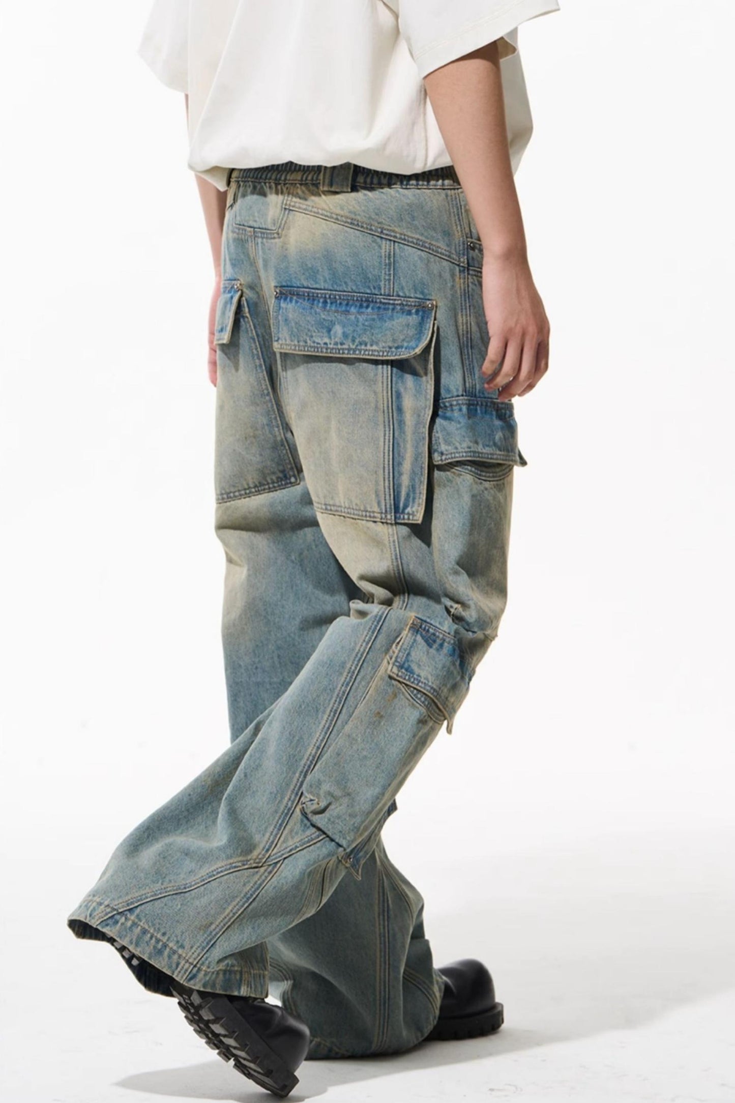 Patchwork Denim Pants