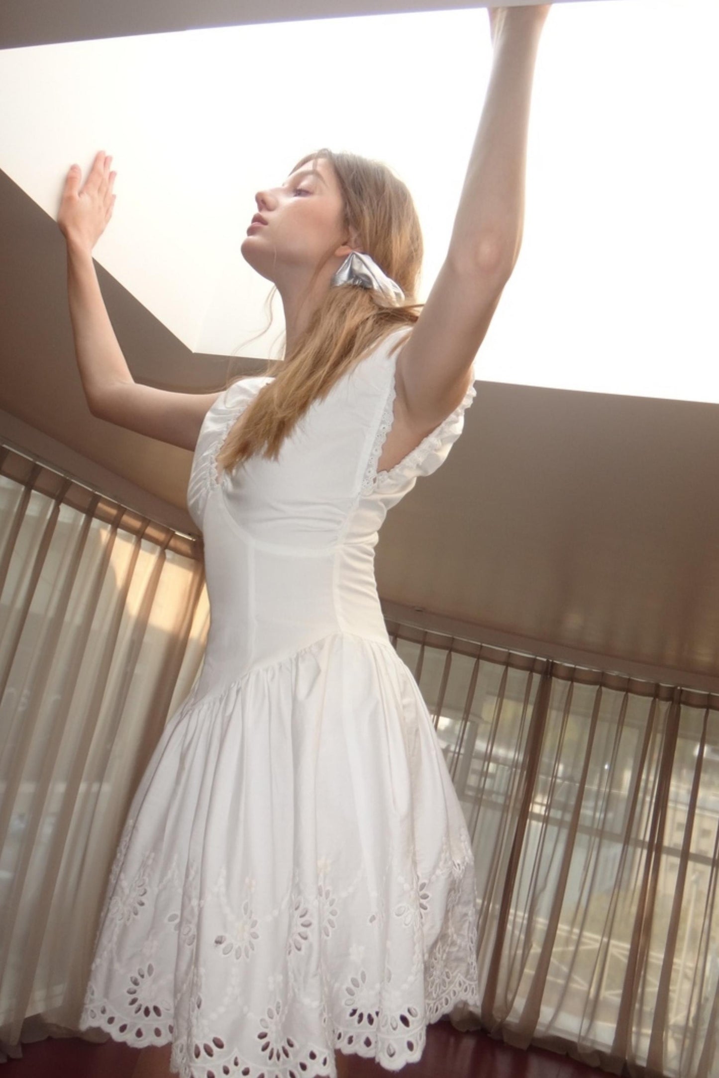 Vintage Pleated A-Line Dress