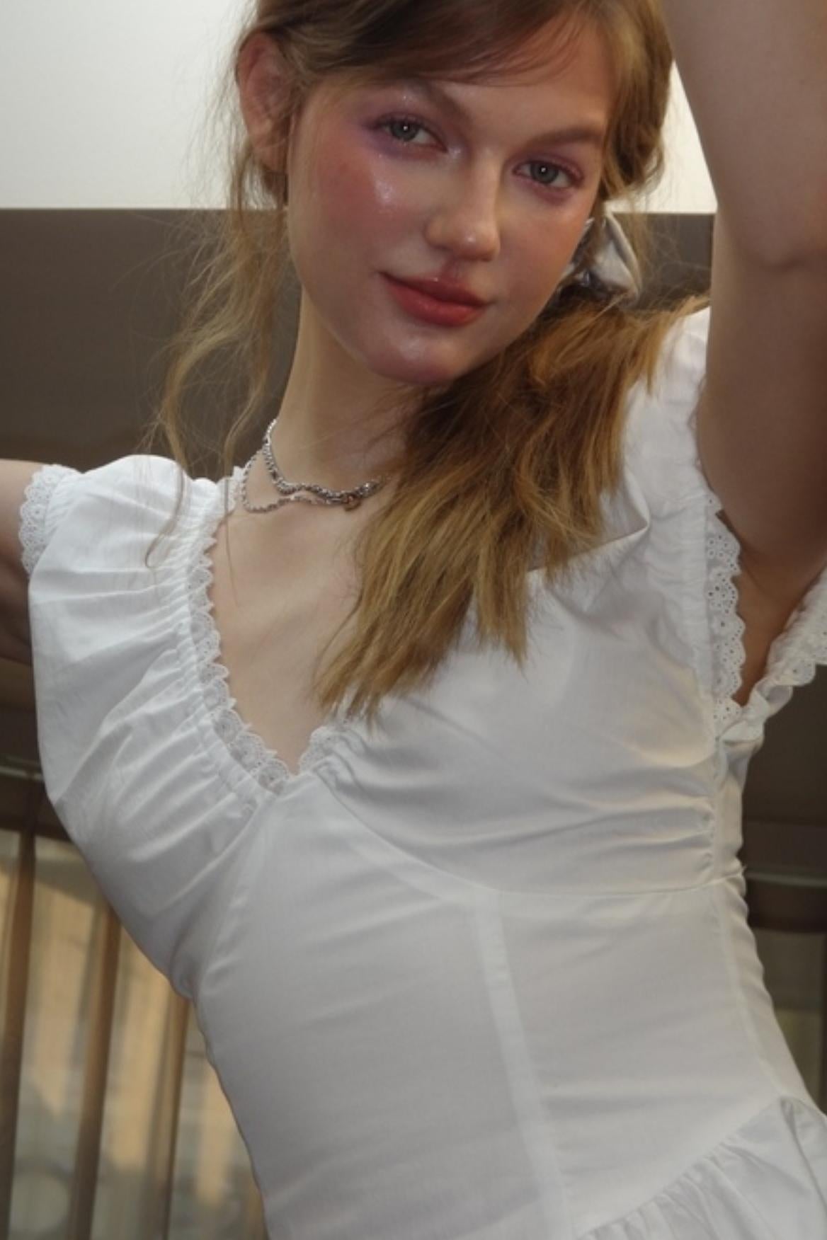 Vintage Pleated A-Line Dress