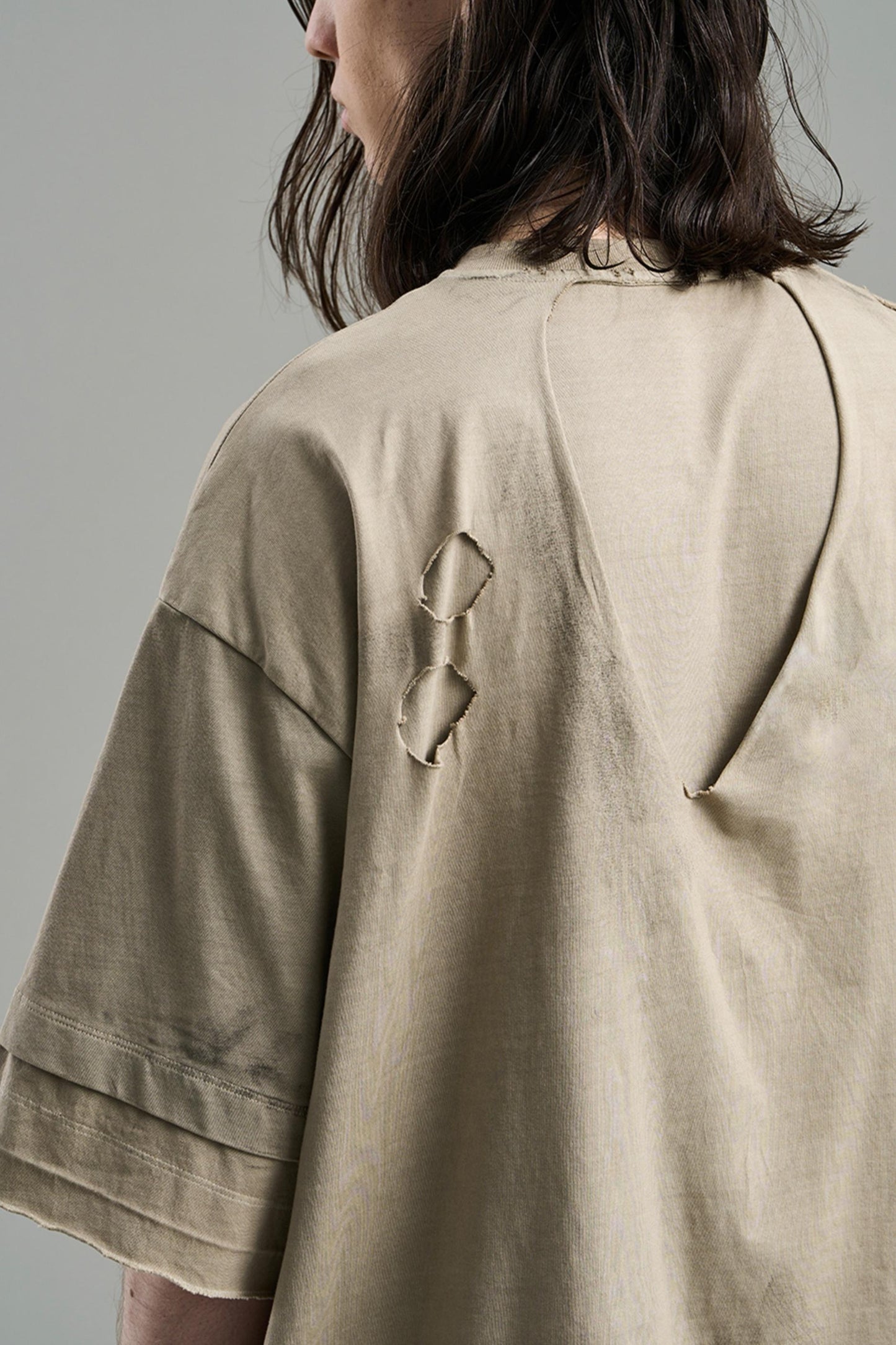 Ripped Cotton T-Shirt