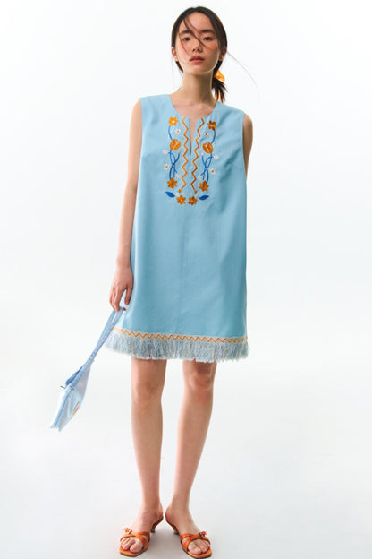 Tulip V-neck A-line Dress