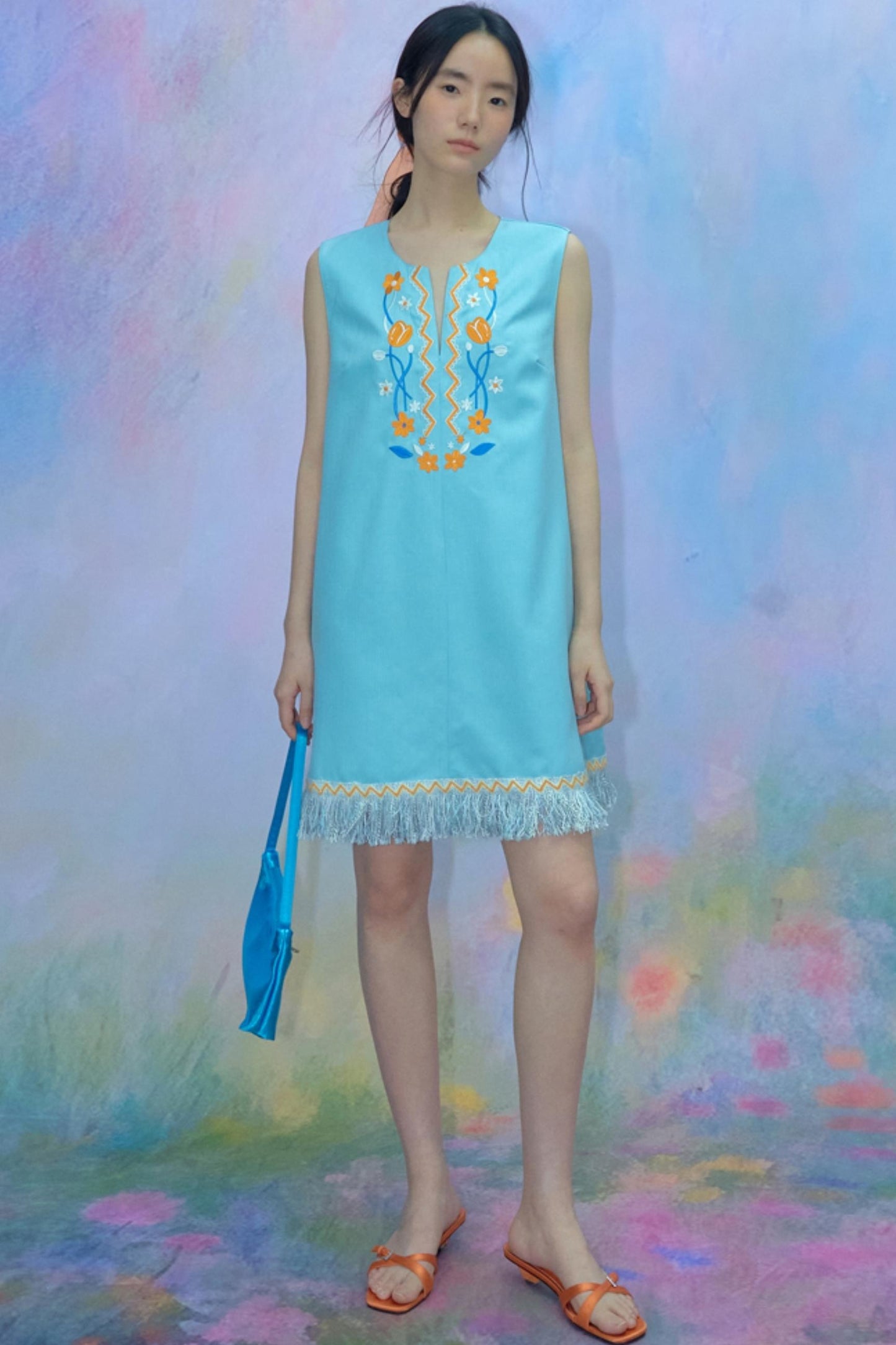 Tulip V-neck A-line Dress