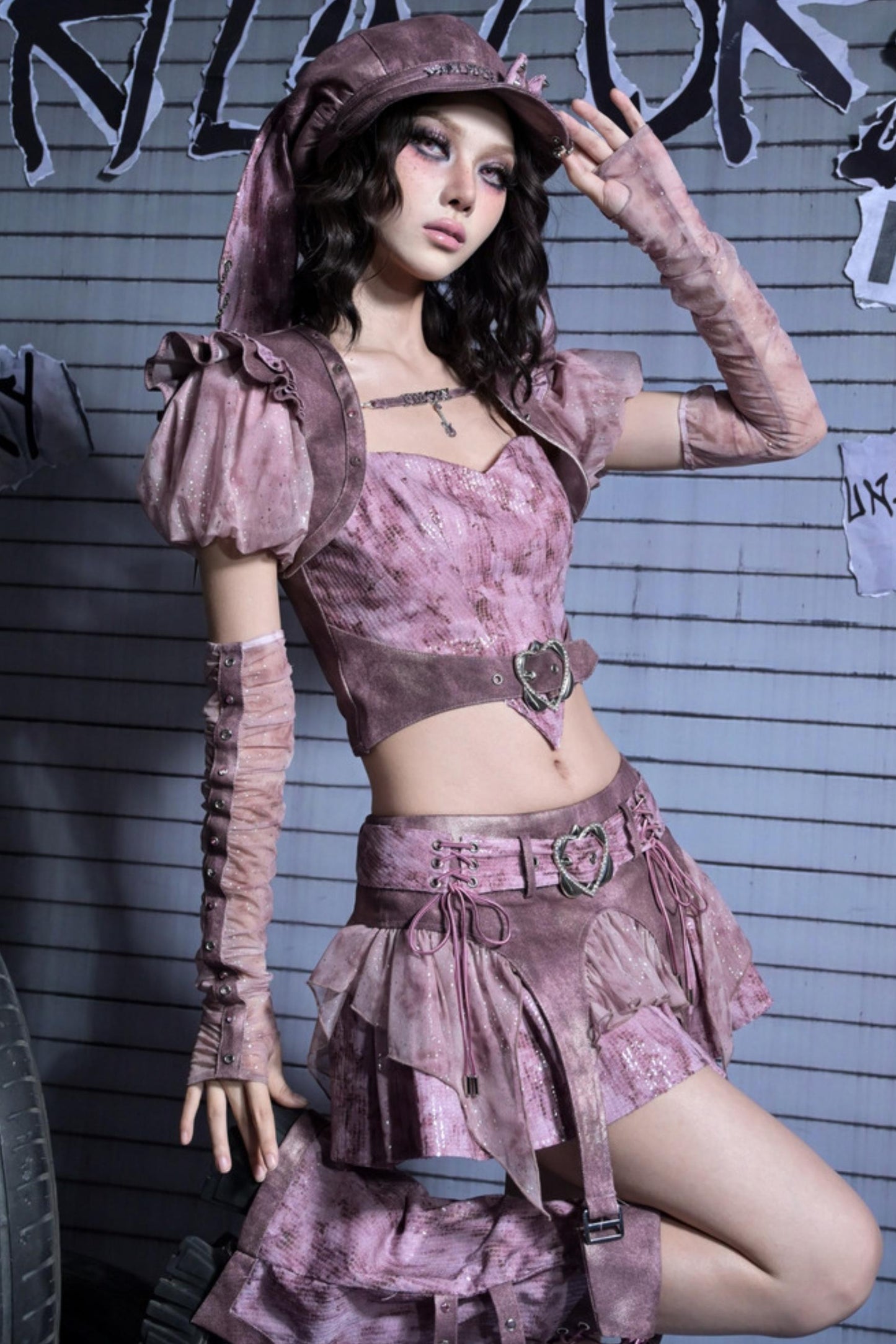 Subculture Pleated Long Sleeves