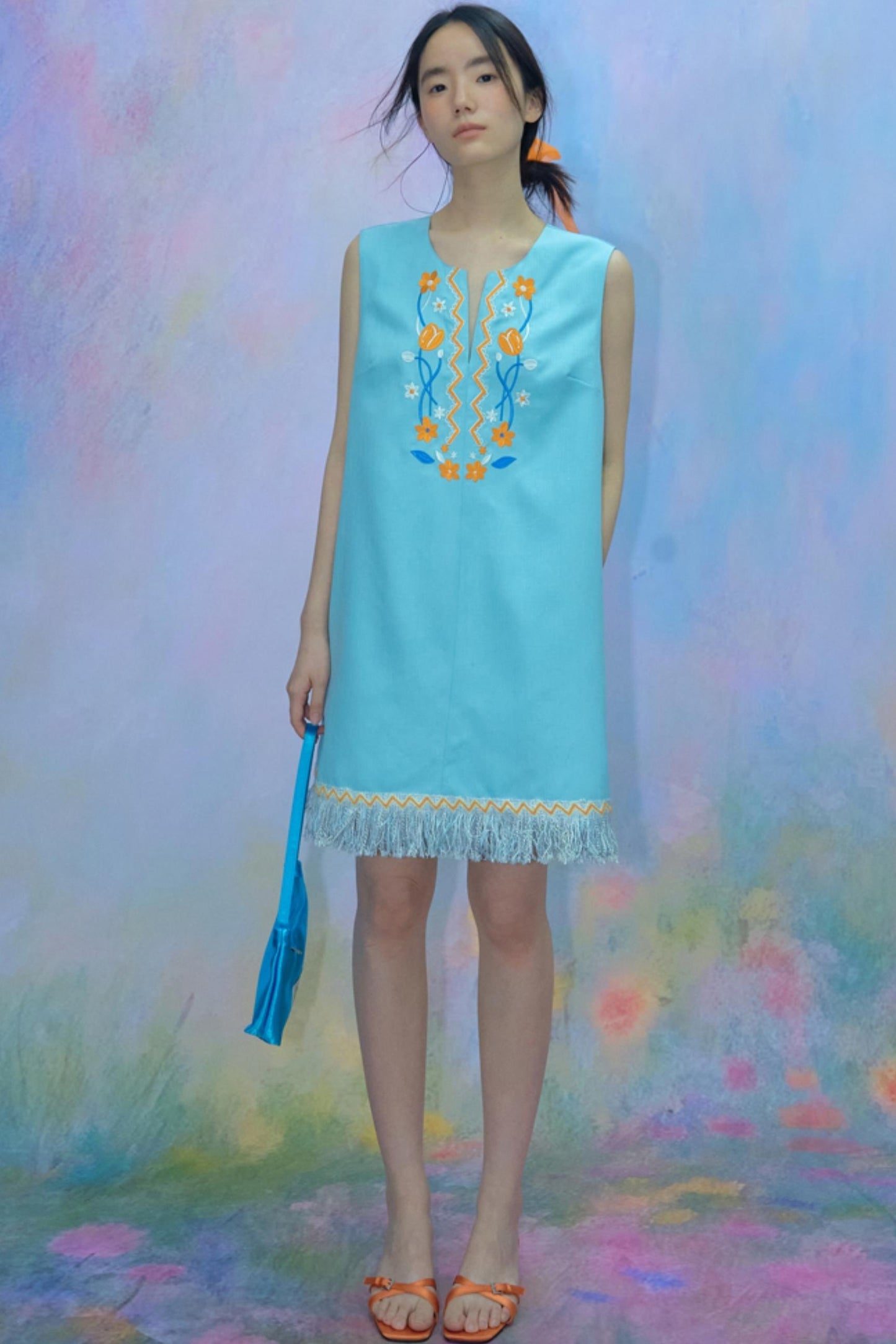 Tulip V-neck A-line Dress