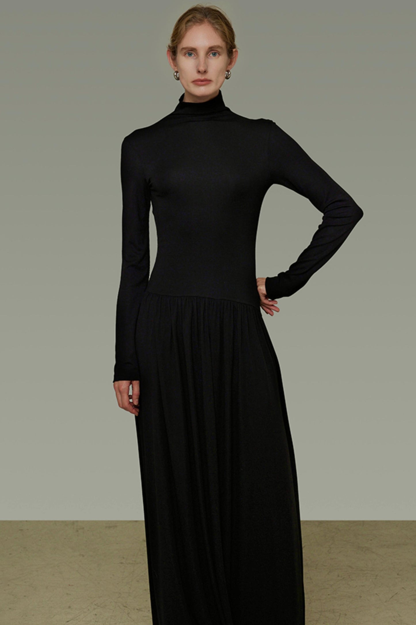 Slim High Neck Autumn Dress