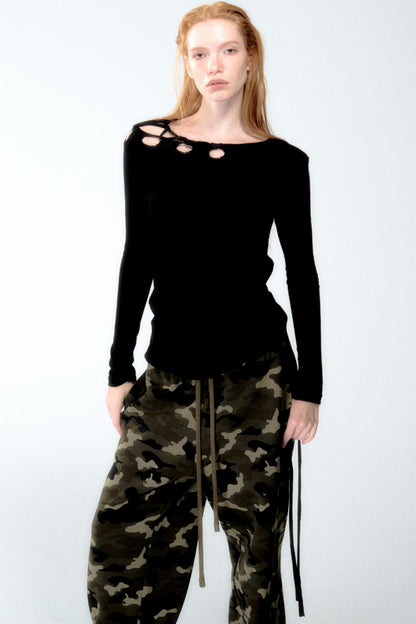 Slim One-Shoulder Top