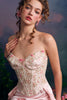 Corsetto rosa albicocca