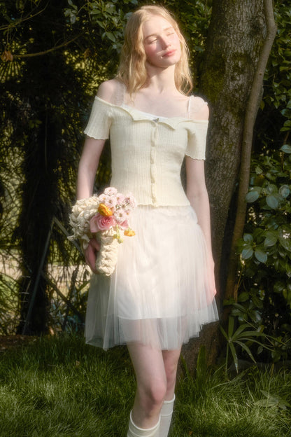 Summer One-Shoulder Cardigan