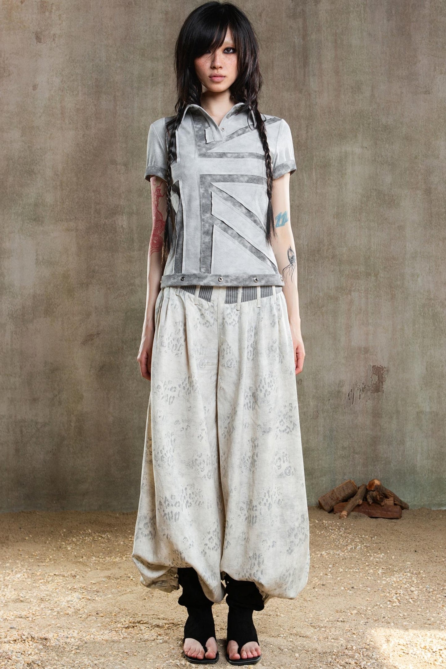 Retro Fishbone Pants