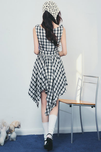 Forest End Plaid Swing Dress