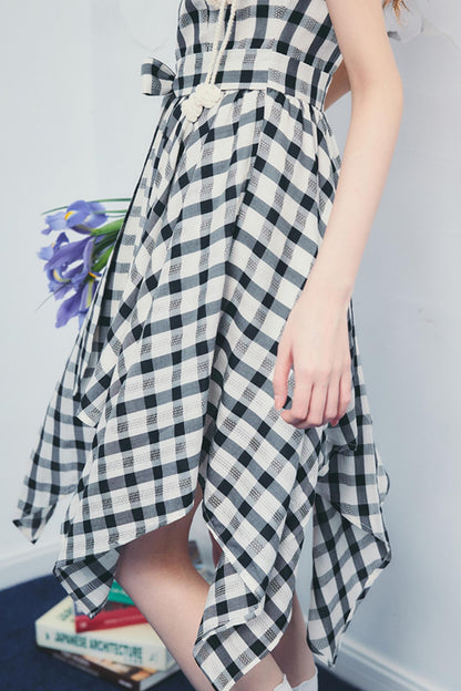 Forest End Plaid Swing Dress