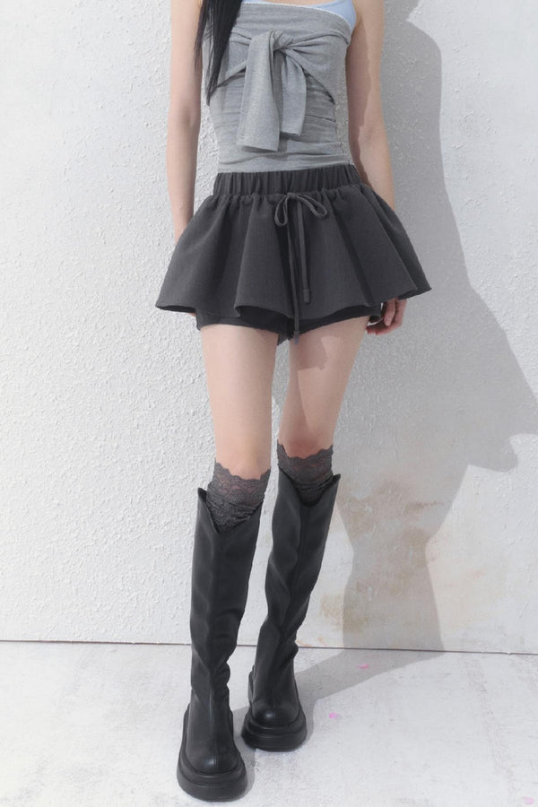 A-Line Double-Layered Skirt