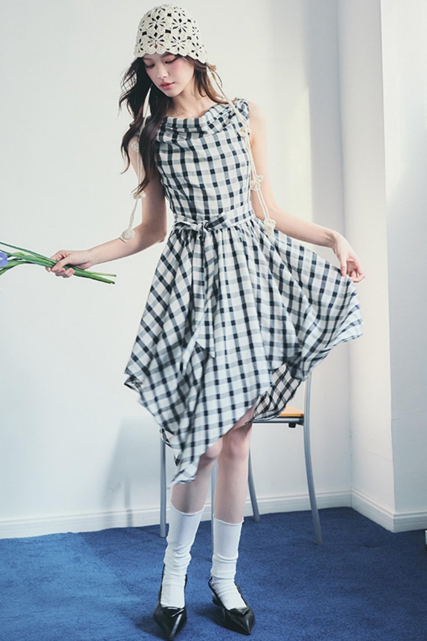 Forest End Plaid Swing Dress