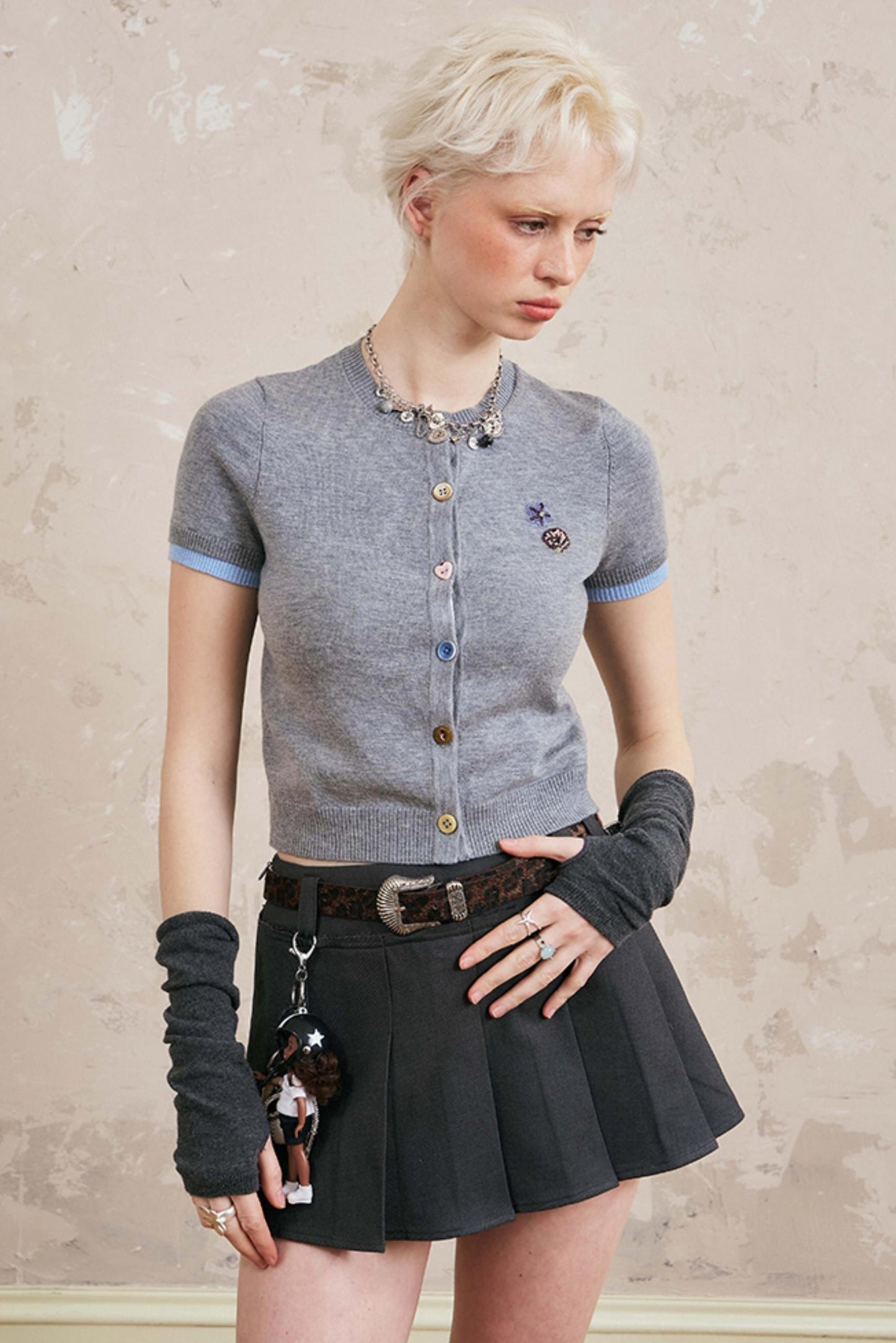 Starfish Bead Knit Cardigan