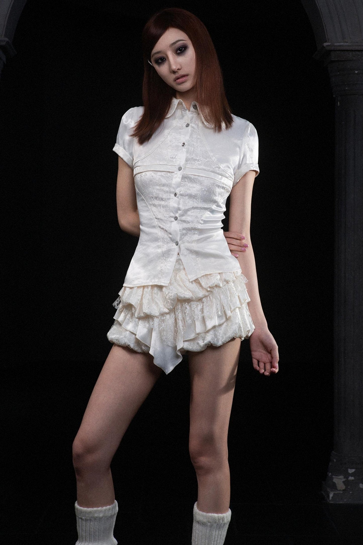 Punk Lace Mini Skirt