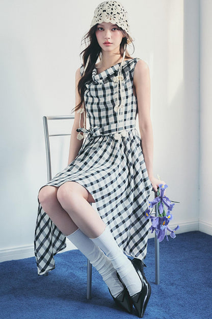 Forest End Plaid Swing Dress