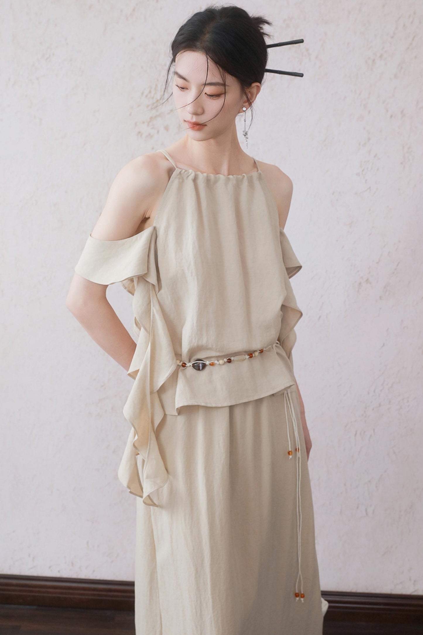 Ruffled Camisole Set