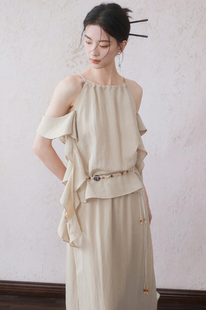 Ruffled Camisole Set