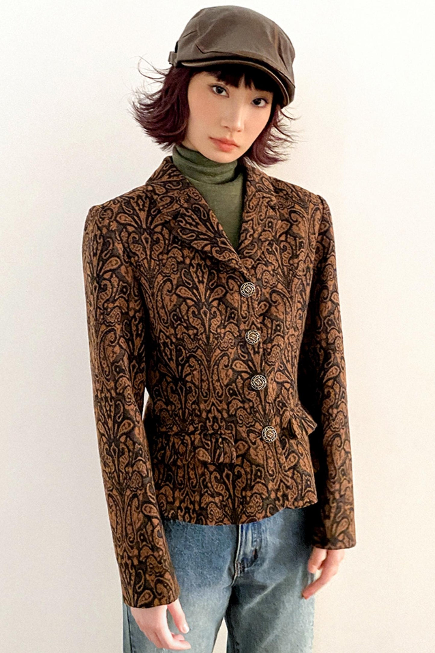 Shoulder Pad Tweed Blazer