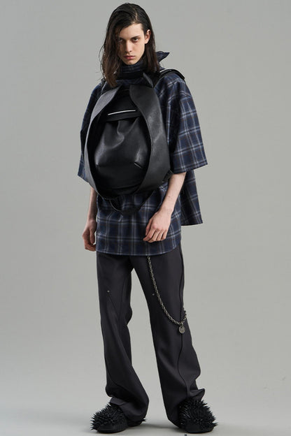 Luxury Studded Plaid Shirt