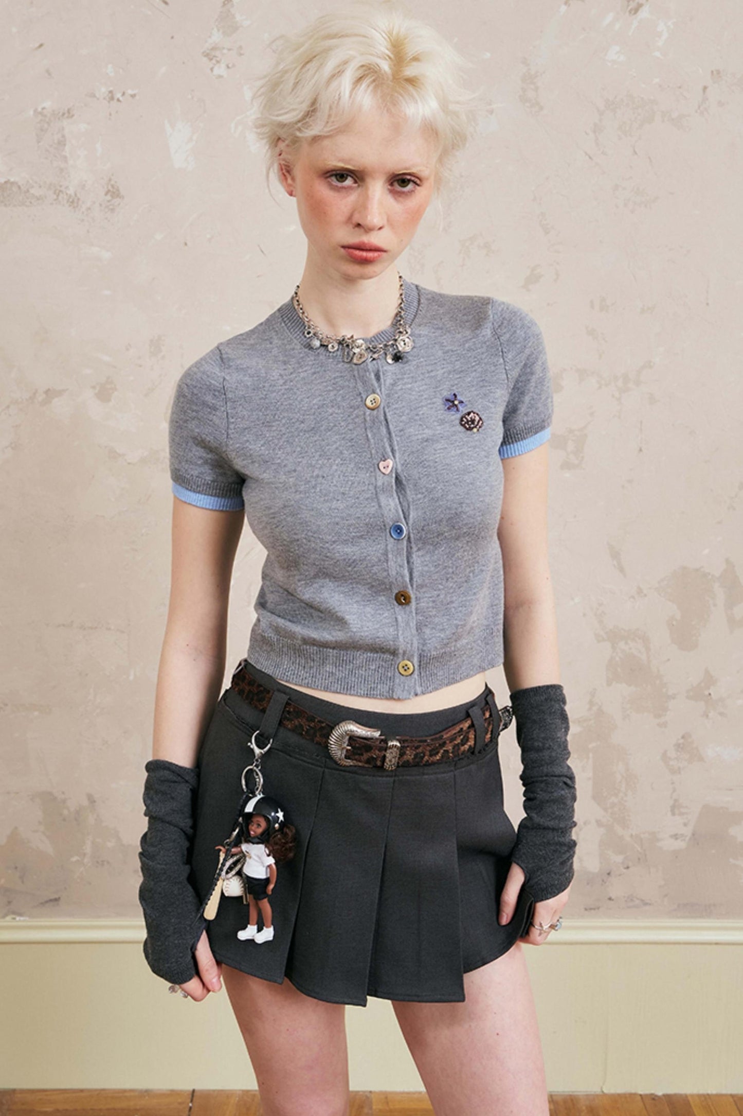 Starfish Bead Knit Cardigan