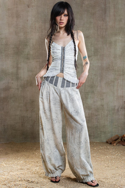 Retro Fishbone Pants