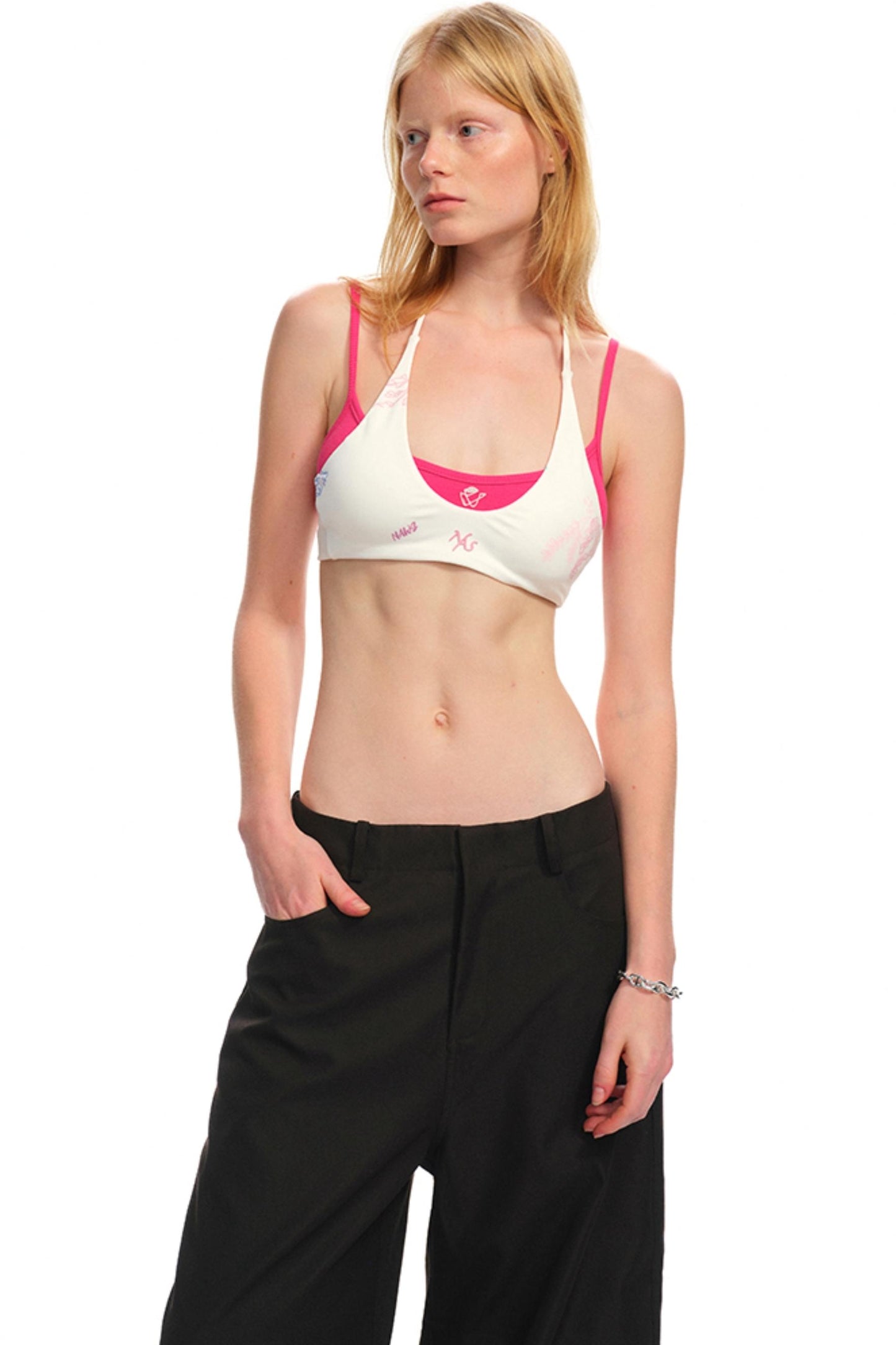 Lace-Up Coral Corset Tank