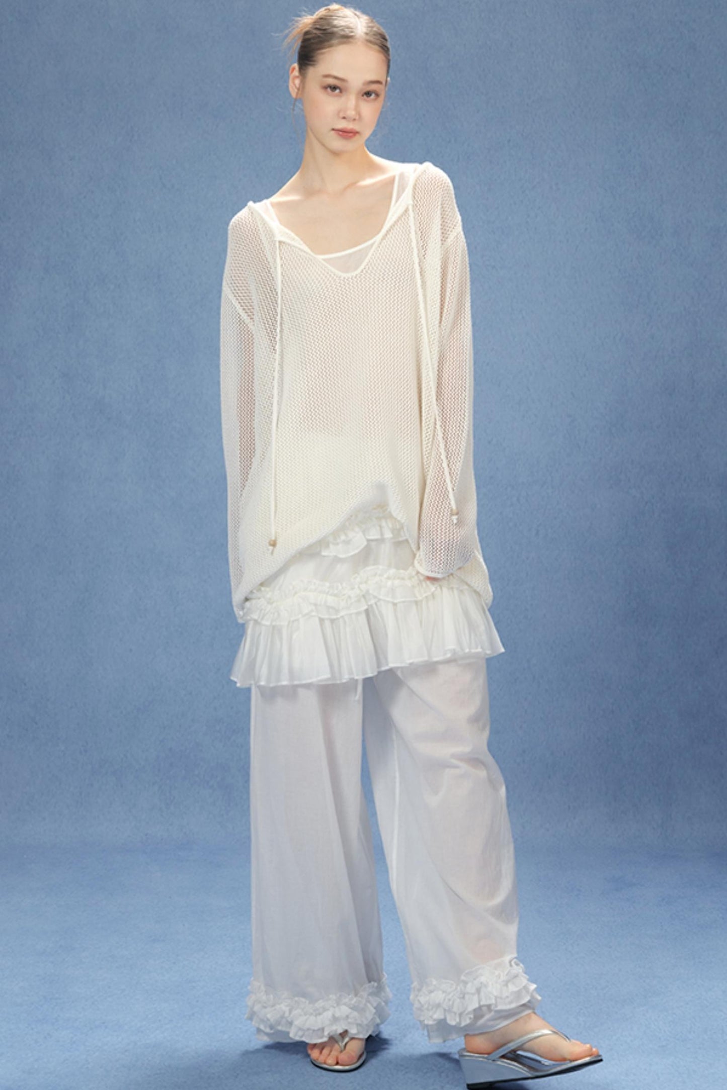 Windwave Lace Vest Dress