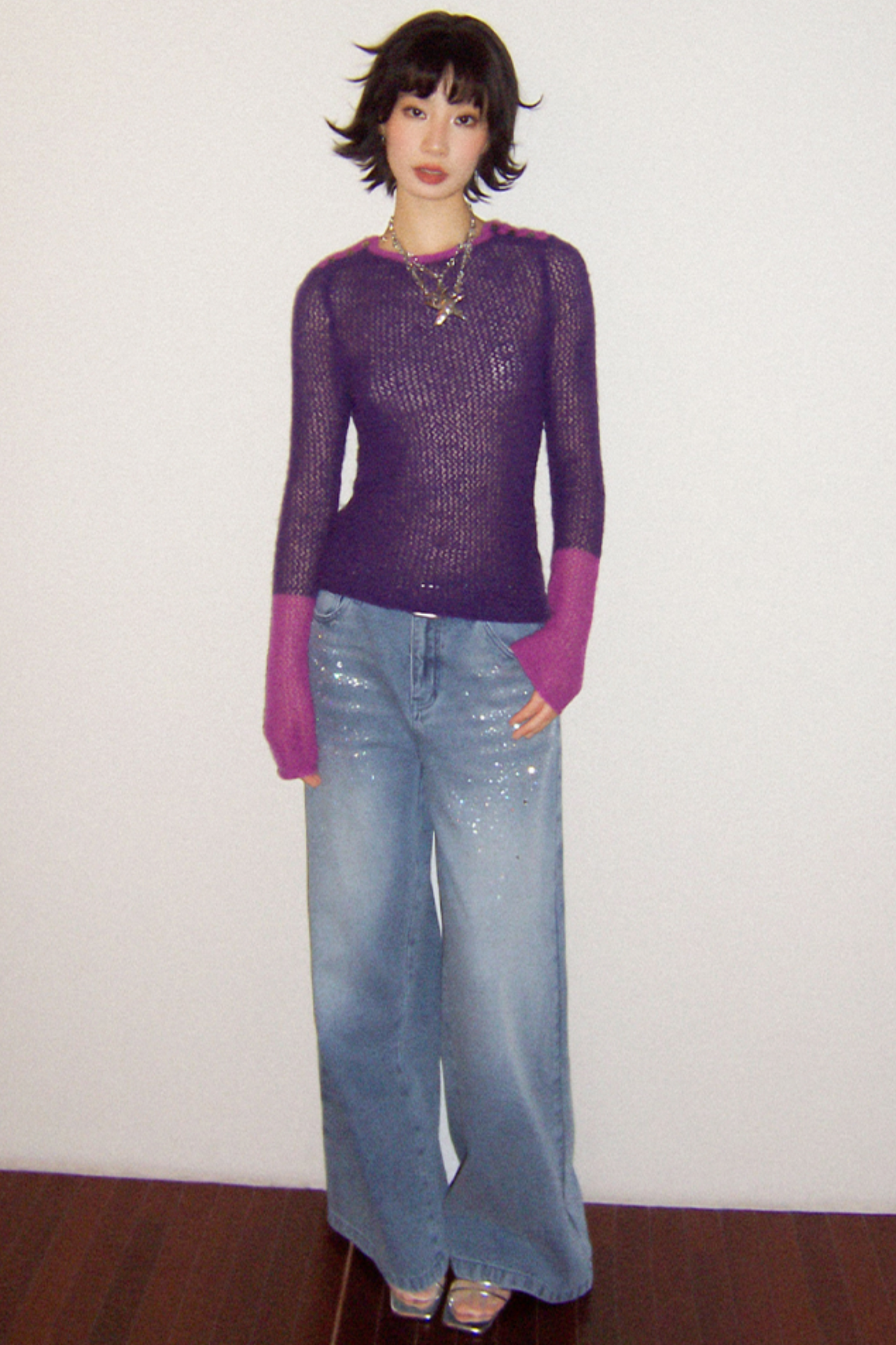 Rose Purple Knit Top