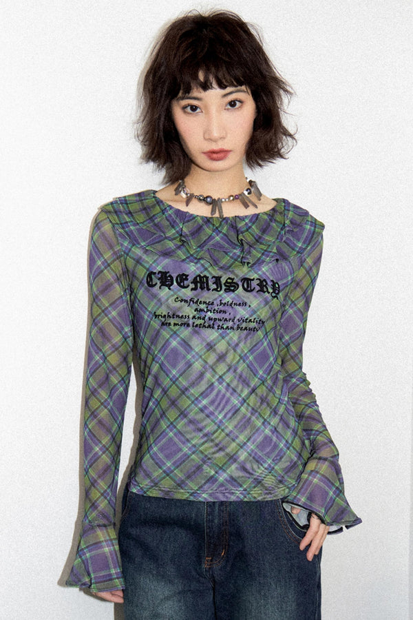 Butterfly Plaid T-Shirt
