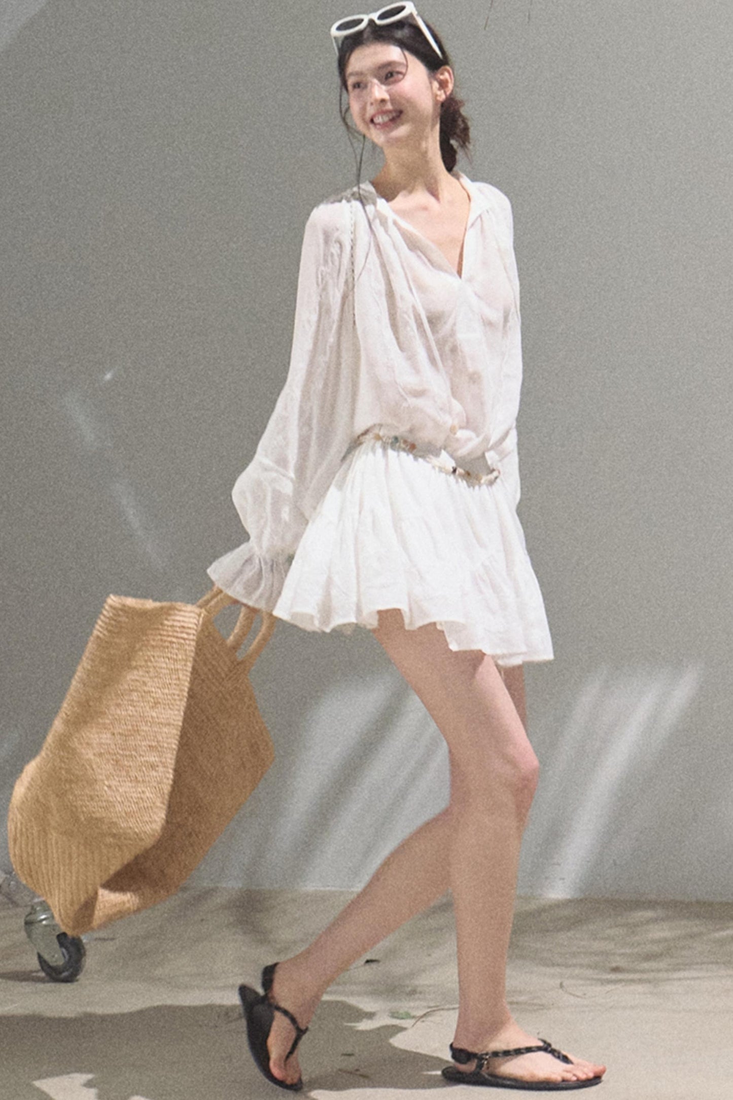 Bubble Sleeve Skirt Set-Up