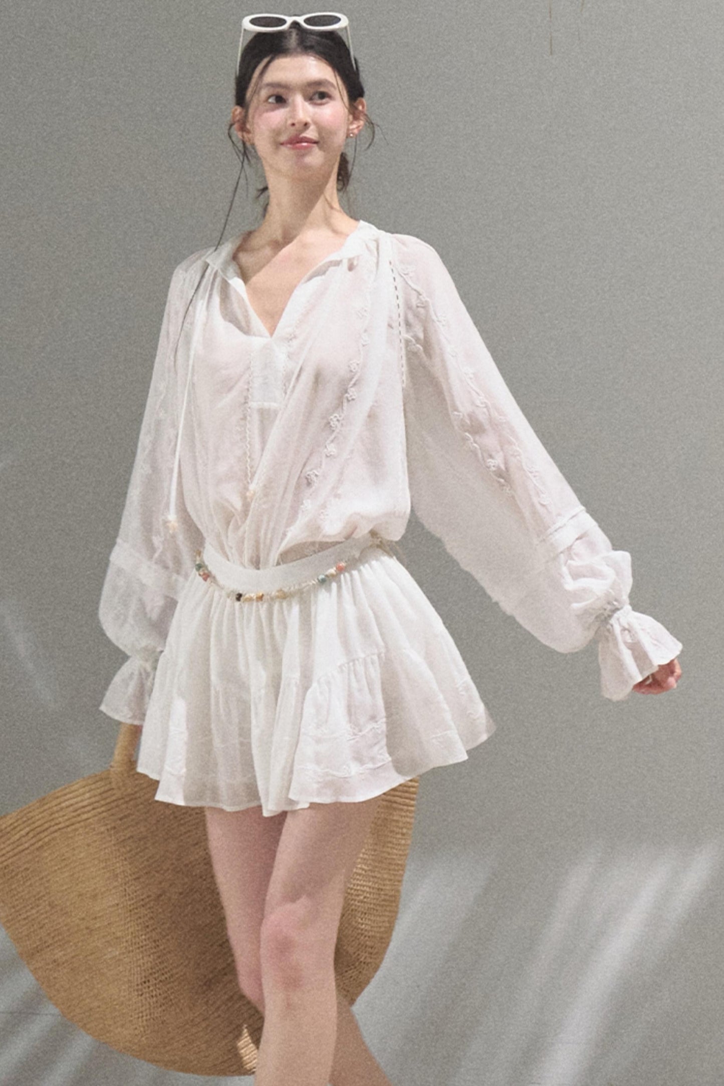 Bubble Sleeve Skirt Set-Up