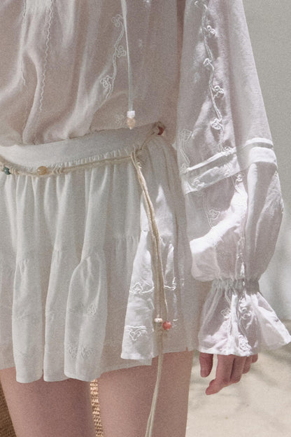 Bubble Sleeve Skirt Set-Up