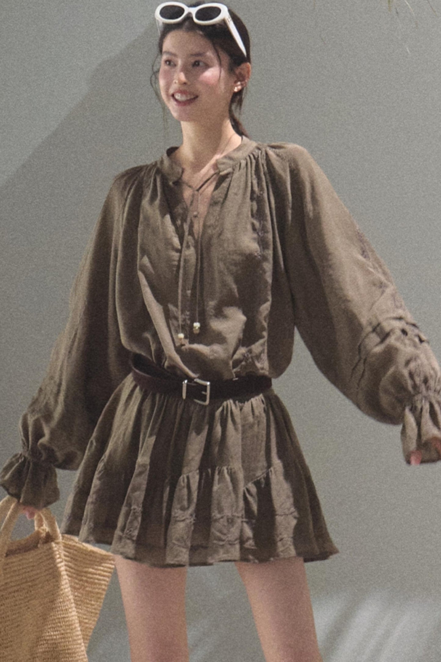 Bubble Sleeve Skirt Set-Up