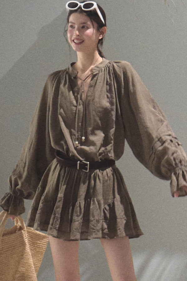 Bubble Sleeve Skirt Set-Up