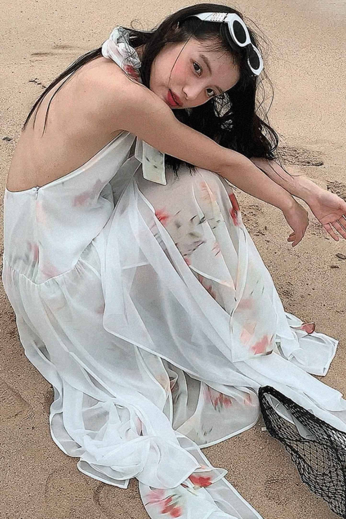 Serene Summers Halter Dress