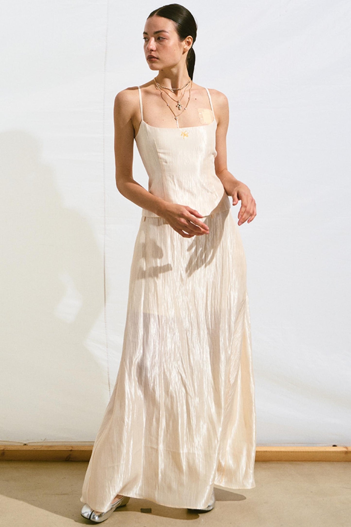 Hollow Back Halter Dress