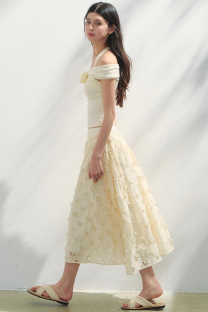 Lace One-Shoulder Top