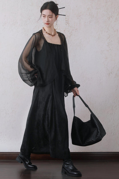 Chinese Beaded Halter Dress