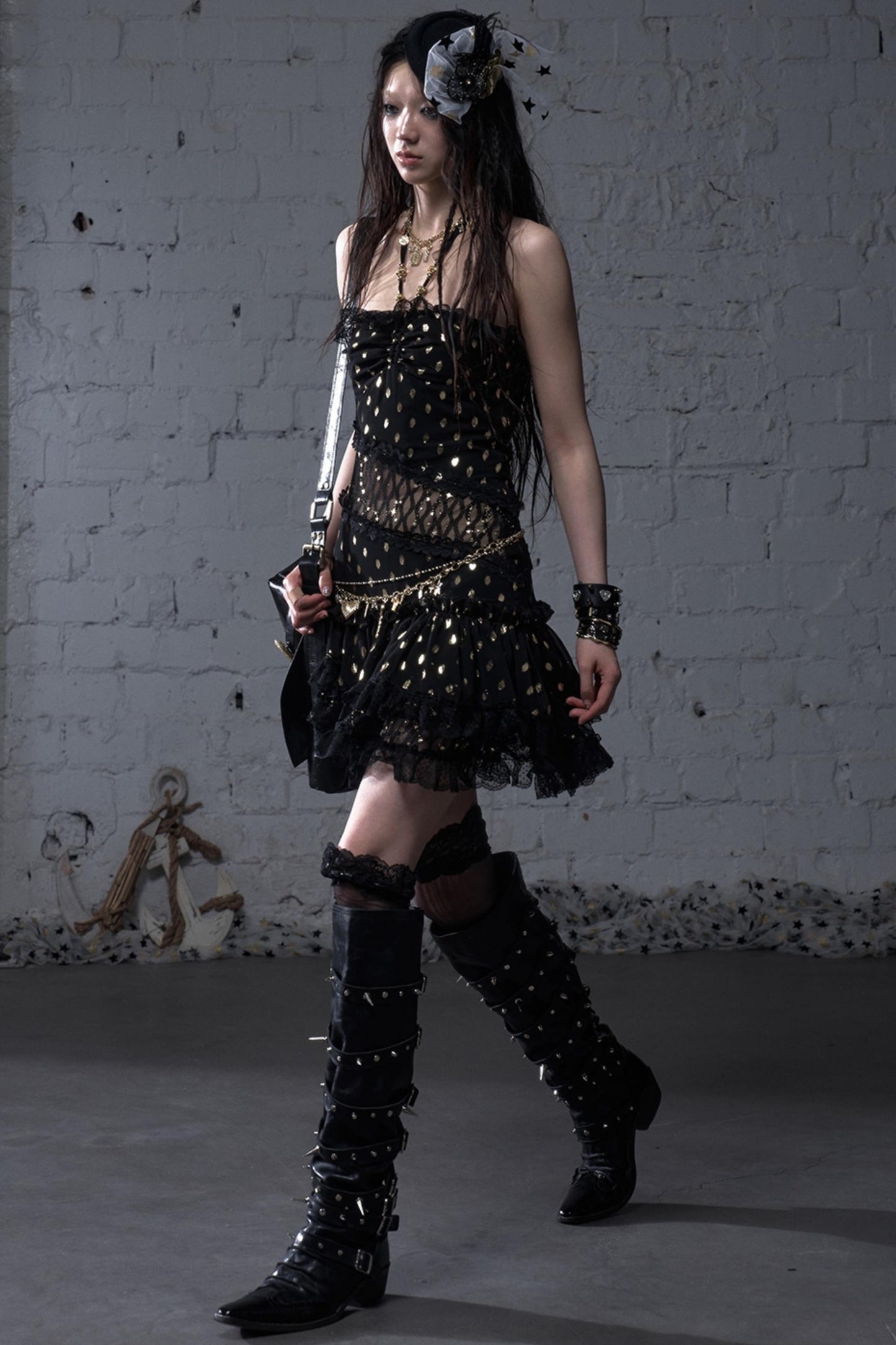 Lace Polka Dot Dress