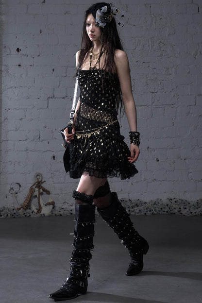 Lace Polka Dot Dress