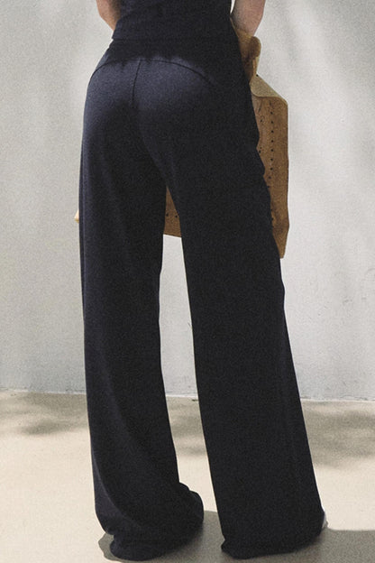 Cotton V-Neck Wide Leg Set-Up